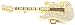 Iced Out Electric Guitar Gold Belt Buckle One Size