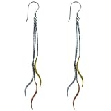 Chain Of Fire Sterling Silver Dangle Earrings