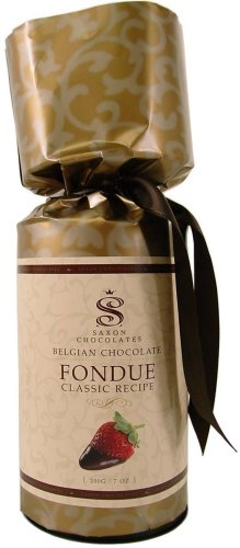 Chocolate Fondue for two Refill Classic Recipe 200 gr 7 oz Dark Chocolate by Saxon