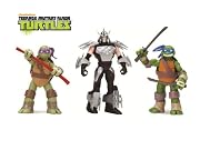 Teenage Mutant Ninja Turtles 3-Pack Basic Figure Bundle (Leonardo/Donatello/Shredder)