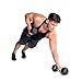 Cap Barbell Workouts Coated Hex Dumbbell, Black, 5 lb