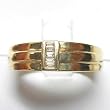 14K Yellow Gold Diamond Man's Ring