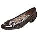 Bandolino Women's Jenkins Flat,Dark Brown Patent,7 M