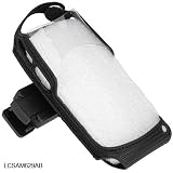 Samsung SGH-T629 Black Neoprene Case Cover with Removable Ratcheting Belt Clip