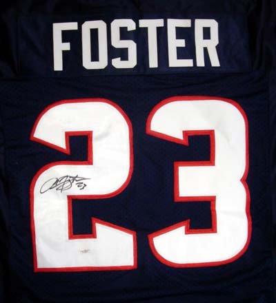 Arian Foster Autographed Houston Texans Jersey JSA