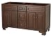 Foremost HANA6021D Hawthorne 60-Inch Vanity, Dark Walnut