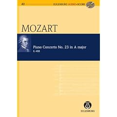 Klavierkonzert Nr. 23 A-Dur: KV 488. Klavier und Orchester. Studienpartitur + CD. (Eulenburg Audio+Score)