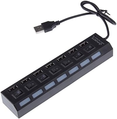 Willss USB 2.0 hub High Speed 7 Port Usb Charger Sharing Switch For Laptop PC Notebook Computer