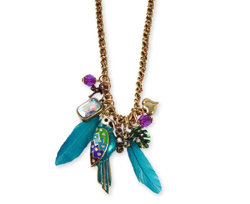 Betsey Johnson Jungle Fever Parrot Necklace