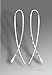 Ribbon Earrings short Sterling Silver