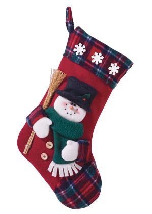 PLUSH STOCKING - SNOWMAN