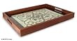 Wood tray, 'Mughal Legacy'