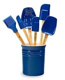 Le Creuset 7-Piece Utensil Set with Enameled Stoneware Crock