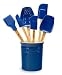 Kitchen & Housewares : Le Creuset 7-Piece Utensil Set with Enameled Stoneware Crock