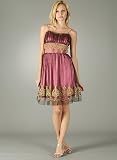 Metallic Design Chiffon Formal for Bridesmaid Formal Prom