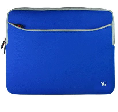 Sacoche en Néoprène pour ordinateur portable 33,78 cm, Apple Macbook 33 cm HP Pavilion 33,78 cm Acer Aspire 33,78 cm Acer Timeline Toshiba Satellite Sony Vaio Dell Latitude Dell Inspiron Samsung Notebook Sleeves (Disponible en différentes couleurs) (Bleu Marine)