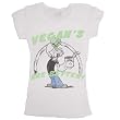 Popeye the Sailor Man Vegan's are Better Juniors Silver T-Shirt Tee