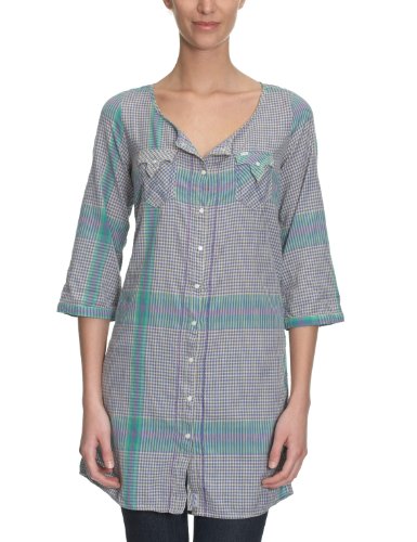 Wrangler Damen Bluse , kariert W5074B17B, Gr. 36/38 (S), Blau (Baja blue 7B) Preisvergleich