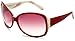 Derek Lam Women's Isabel Oversized Sunglasses,Burgundy Frame/Red Gradient Lens,one size