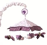 Lambs and Ivy Luv Bugs Musical Mobile, Plum
