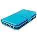 TabPow Galaxy S7 Edge Case, 10 Card Slot - [ID Slot][Button] Wallet Folio PU Leather Case Cover with Detachable Magnetic Hard Case for Samsung Galaxy S7 Edge, Turquoise Blue