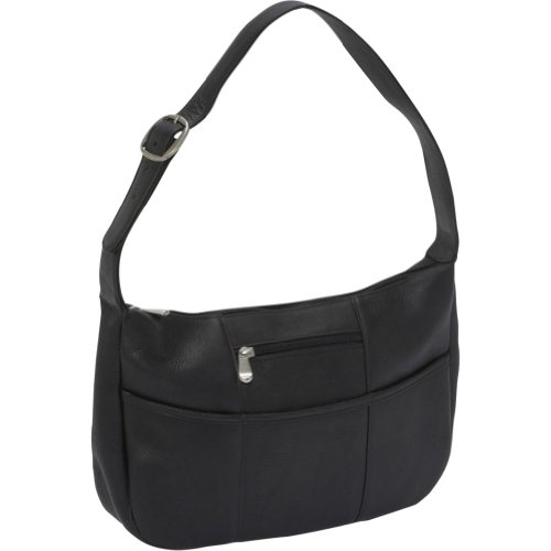 Le Donne Leather Quick Slip Shoulder Bag (Black)