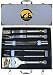 NCAA Iowa Hawkeyes 8pc. BBQ Set w/Case
