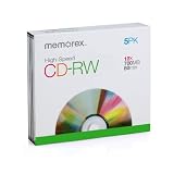 Memorex 8x-12x CD-RW Media (5-Pack with Slim Jewel Cases)
