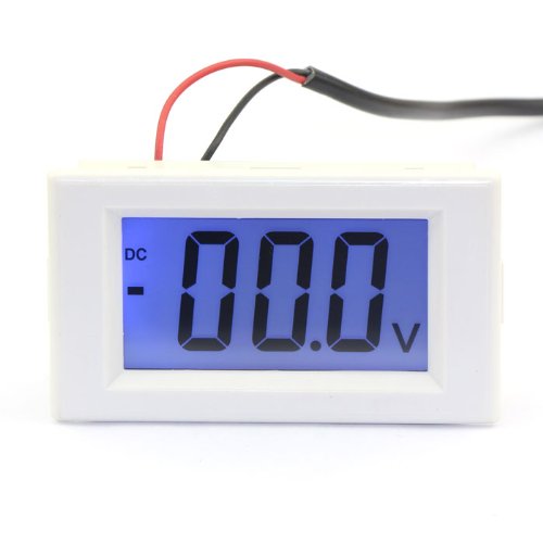 DROKÂ® Digital Voltmeter Panel DC 0-199.9 V LCD High Voltage Measurement Volt Meters