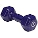 Body Solid Tools BSTVD7 7-Pound Vinyl Dumbbell (Dark Purple)
