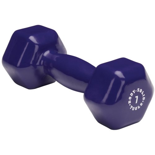 Body Solid Tools BSTVD7 7-Pound Vinyl Dumbbell Dark PurpleB002A4D5YM 