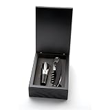 Outset B822 Wine Set, 2 pc., Black Wood Gift Box