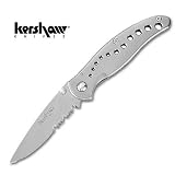 Kershaw Silver Vapor Folding Knife Serrated