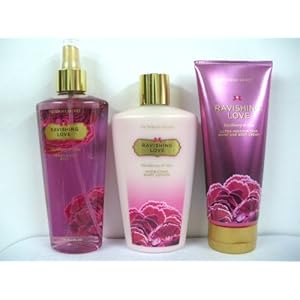 Victoria's Secret Garden Collection Ravishing Love Body Mist, Body Lotion, Hand And Body Cream (New Look)