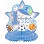 1st Birthday All-Star Honeycomb Centerpiece