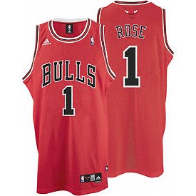 Derrick Rose Swingman Jersey - Chicago Bulls Jerseys (Red) M
