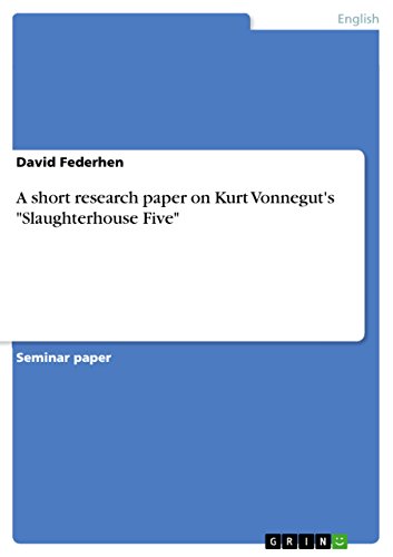 A short research paper on Kurt Vonnegut's 