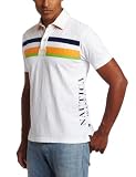 Nautica Mens Chest Stripe Surfer Polo Shirt