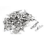 uxcell ウィンドウプーリー 金属 プラスチック ランナー キャビネット 家具 50個入り