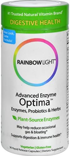 2Pack! Rainbow Light Advanced Enzyme Optima - 90 Vegetarian Capsules