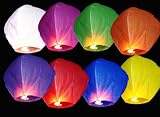 10 Stück/8 FARBEN GEMISCHTE HIMMELSLATERNE SKYBALLON SKYLATERNE Die beste Mischung !!