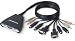 Belkin 2-Port PS2 KVM Switch mit integriertem Kabelsatz + Audio