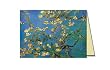 Vincent Van Gogh's Blossoming Almond Tree Luxury Greeting Card 5 x 7 Linen Paper Made in USA