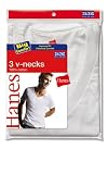 Hanes V Neck T-Shirt 3 Pack Big Sizes - 777x