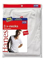 Hanes V Neck T-Shirt 3 Pack Big Sizes - 777x