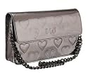 Marc By Marc Jacobs Limited Edition Metallic Heart Clutch Evening Bag Handbag Gunmetal