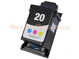 Lexmark 15M0120 Remanufactured Color Ink Cartridge - Lexmark No.20 (#20) for JetPrinter 3100, P3150, P707, X125, X83, X85, Z42, Z45, Z52, Z715, Z82 Series