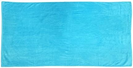 Royal Comfort Beach Towels Size 34"x70" Terry Velour Large and Heavy 19 Lb/Dz 100% Cotton, (Turquoise PMS 312-C)