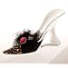 Black Lace w/ Maribou High Heel Bottle Holder