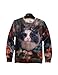 Pink Queen Womens Stylish Print Pullover Roll Neck Sweatshirt Sweaters Hoodie